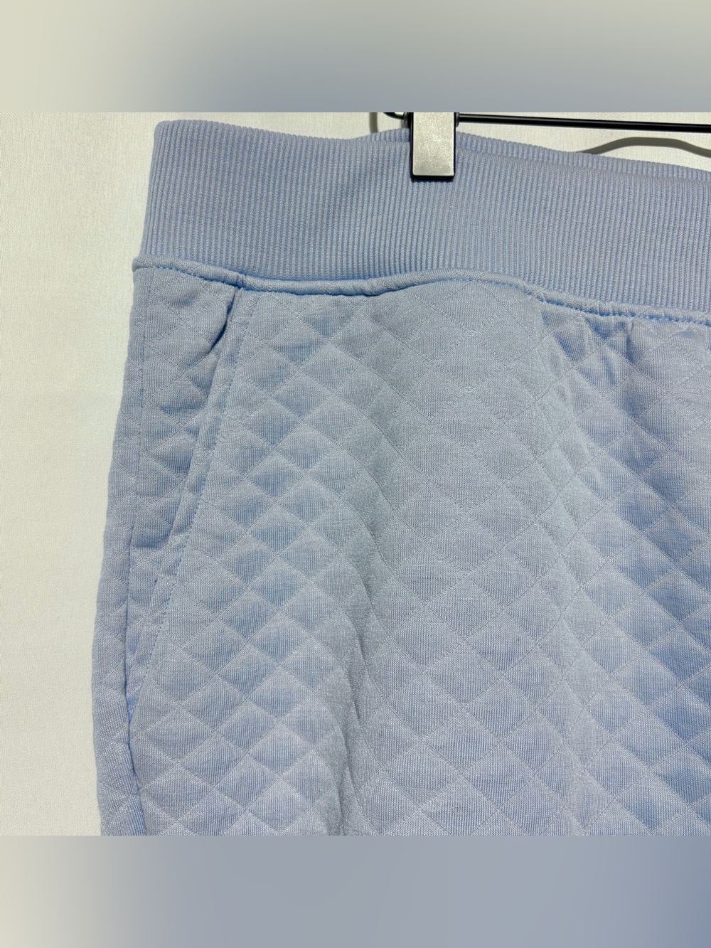 Lands End Quilted Lounge Pants Pull-On Jogger Sweatpants Light Blue Size XXL - Picture 6 of 14